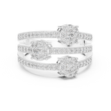 Gold Ring 19-120020L, White Gold, view 4