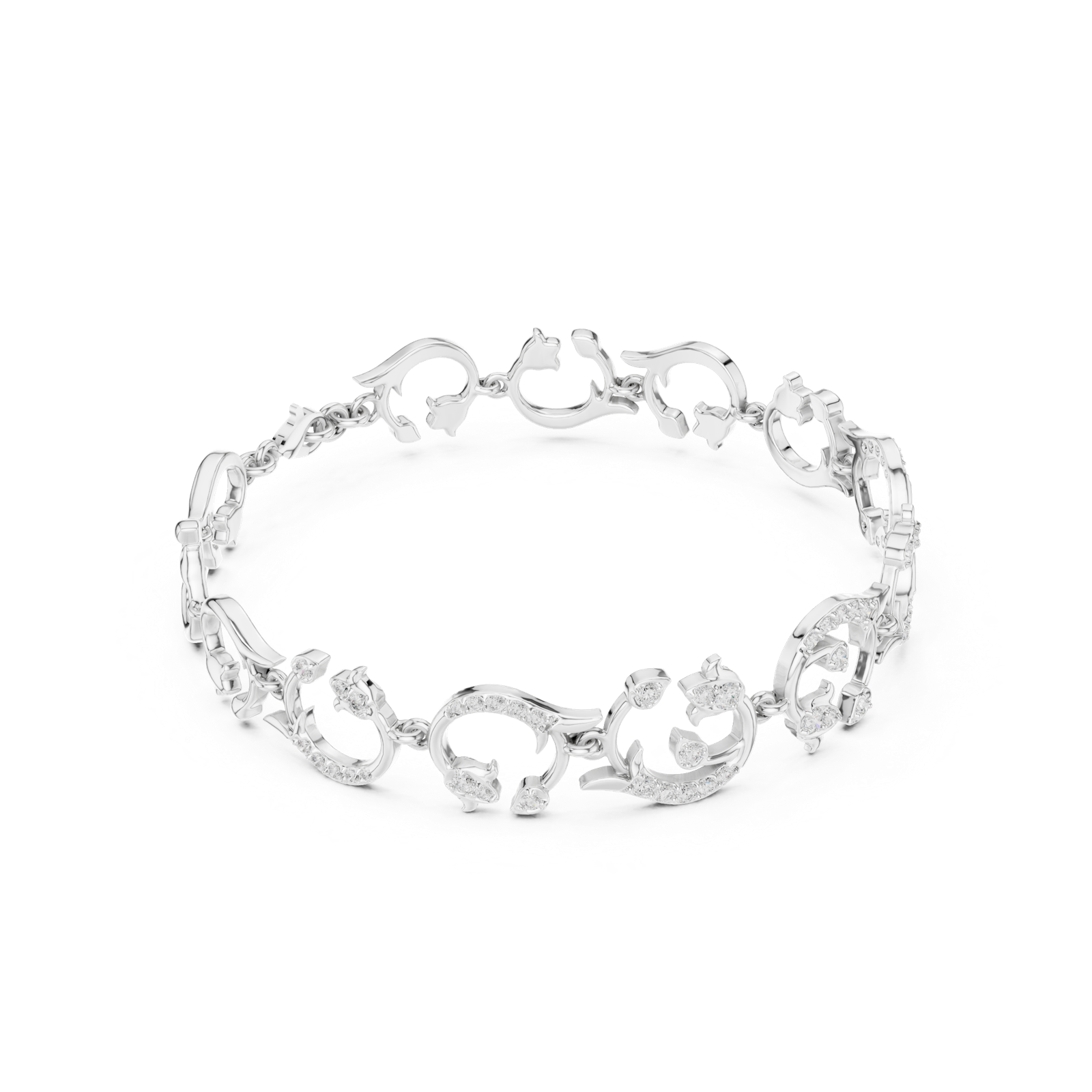 Gold Bracelet SBWB (9), White Gold