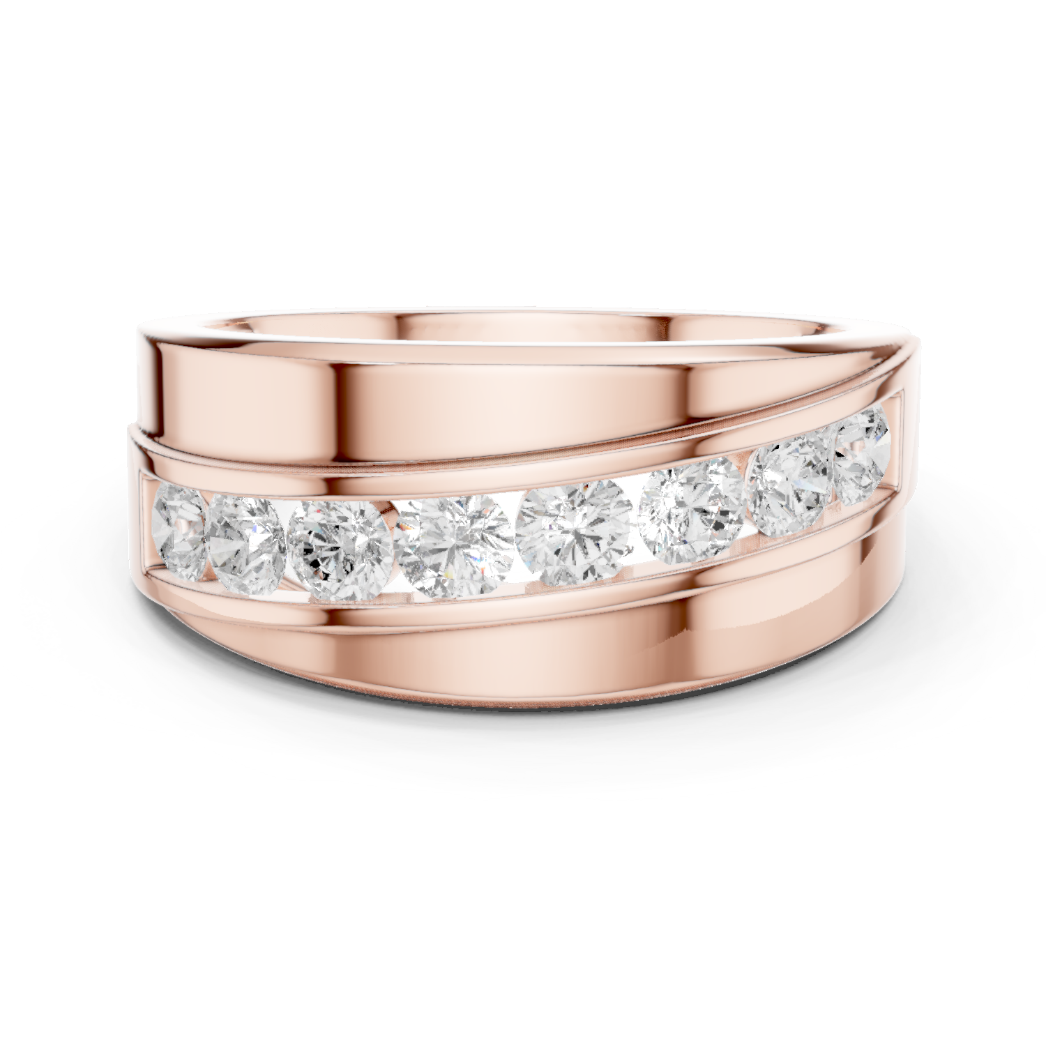 Gold Men's Ring GGR-0019, Rose Gold