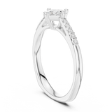 Gold Ring DDLR-518, White Gold, view 1