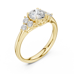 Gold Ring DDLR-678, Yellow Gold, view 2