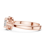 Gold Ring DDLR-503, Rose Gold, view 3