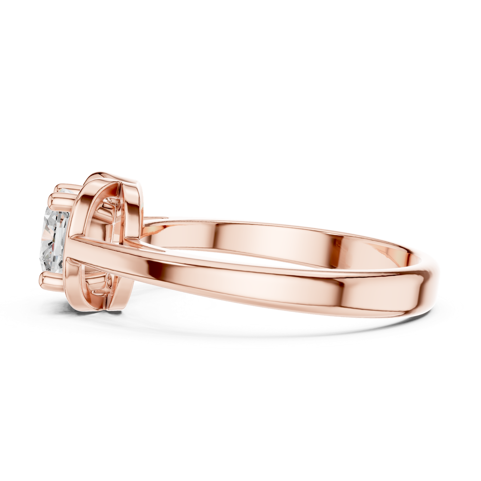 Gold Ring DDLR-503, Rose Gold, view 3