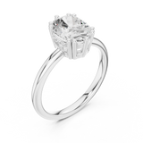 Gold Ring DDLR-927, White Gold, view 2
