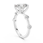 Gold Ring DDLR-056, White Gold, view 1