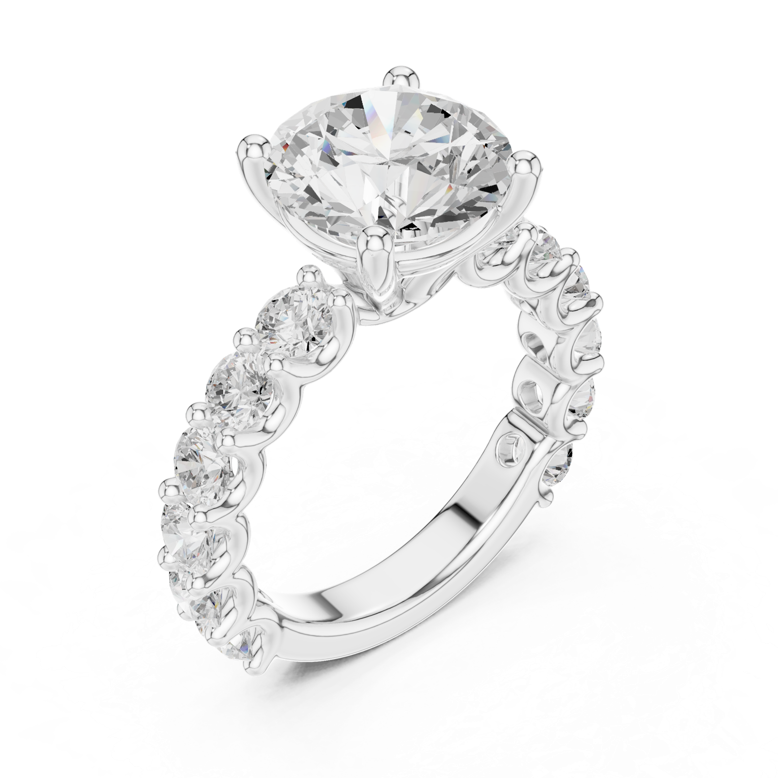 Gold Ring DDLR-846, White Gold, view 2