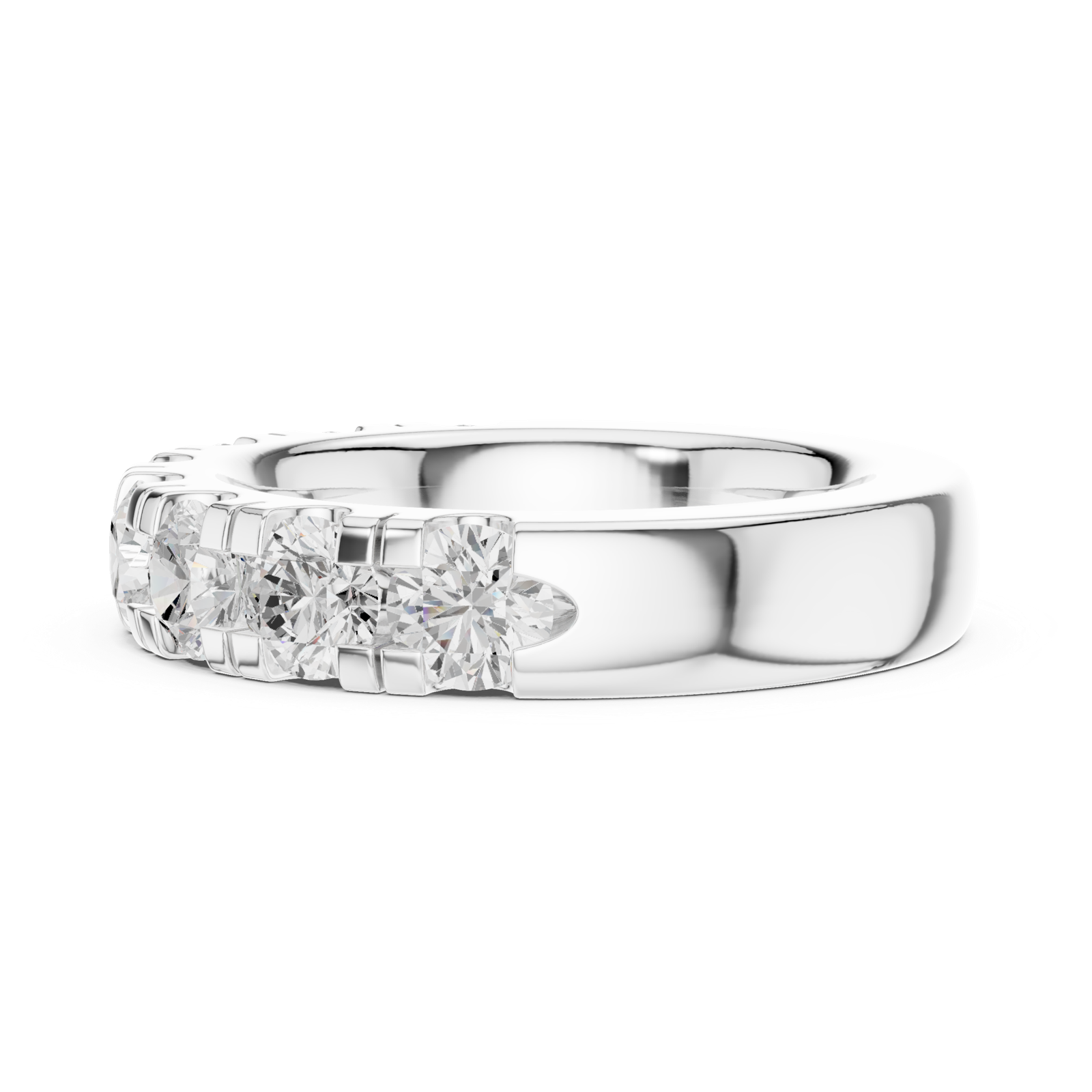 Gold Ring DDLR-602, White Gold, view 3