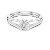 Gold Ring DDLR-545, White Gold, view 4