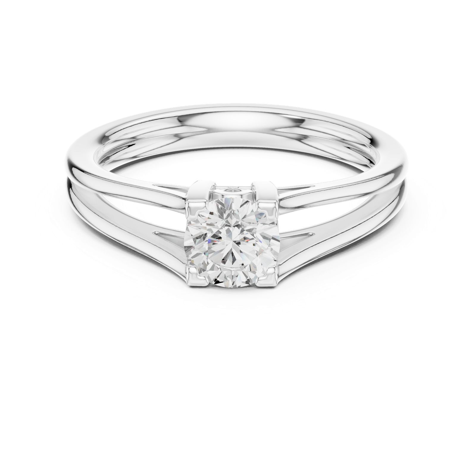 Gold Ring DDLR-545, White Gold, view 4
