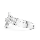 Gold Ring ALR-159, White Gold, view 3