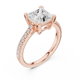 Gold Ring DDLR-880, Rose Gold, view 2