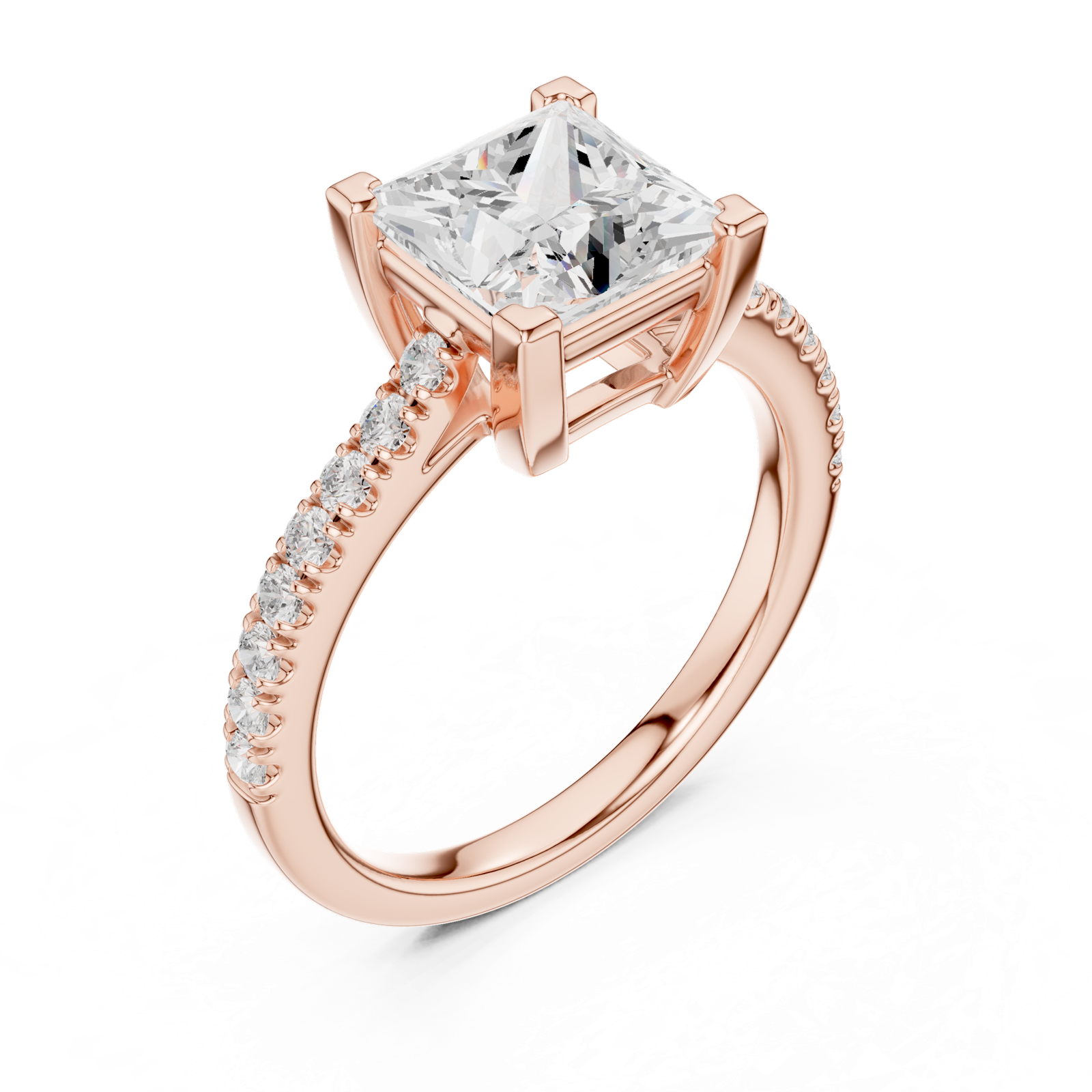 Gold Ring DDLR-880, Rose Gold, view 2