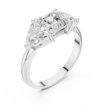 Gold Ring DDLR-1116, White Gold, view 2
