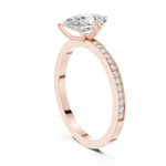 Gold Ring DDLR-1091, Rose Gold, view 1
