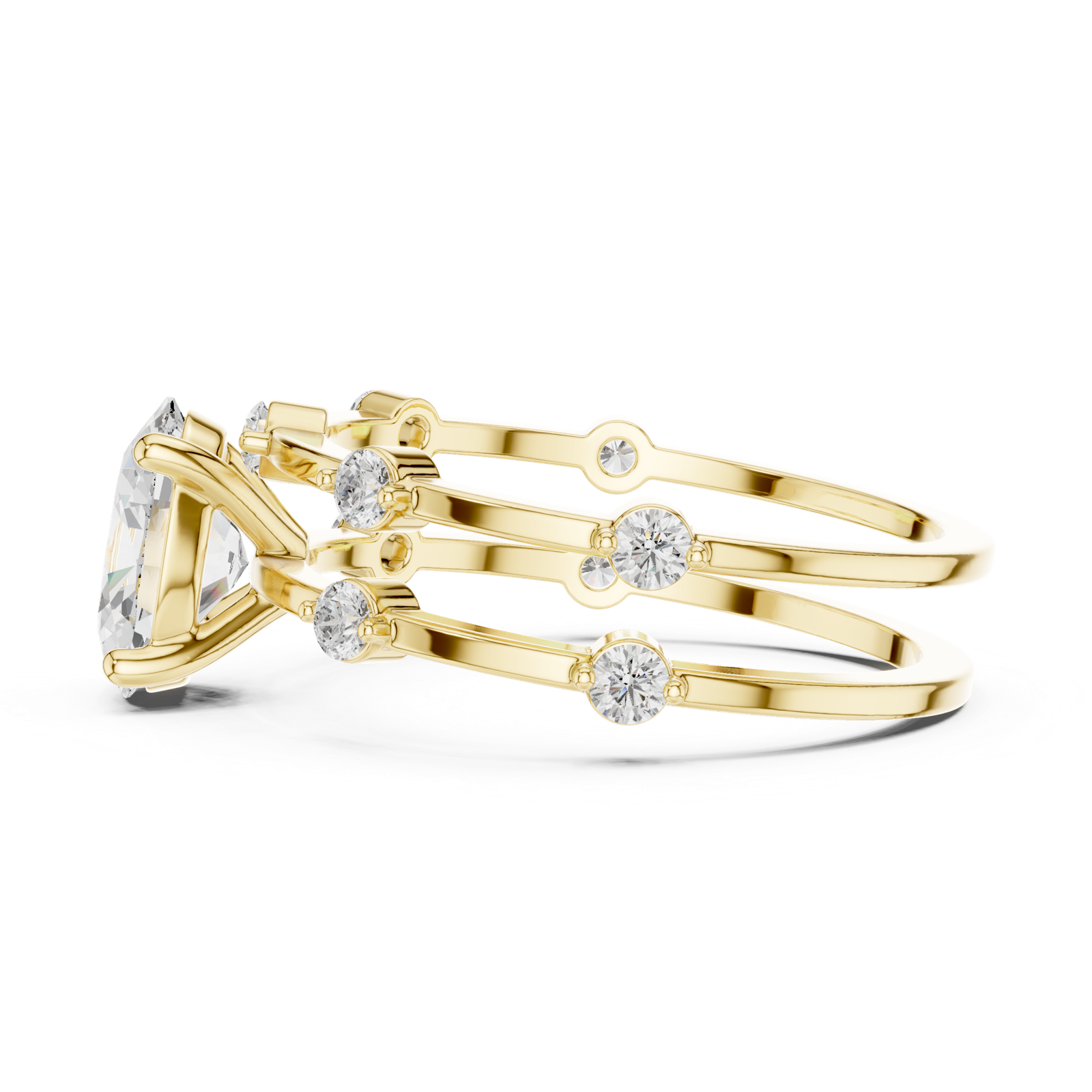Gold Ring SBWR(24), Yellow Gold, view 3