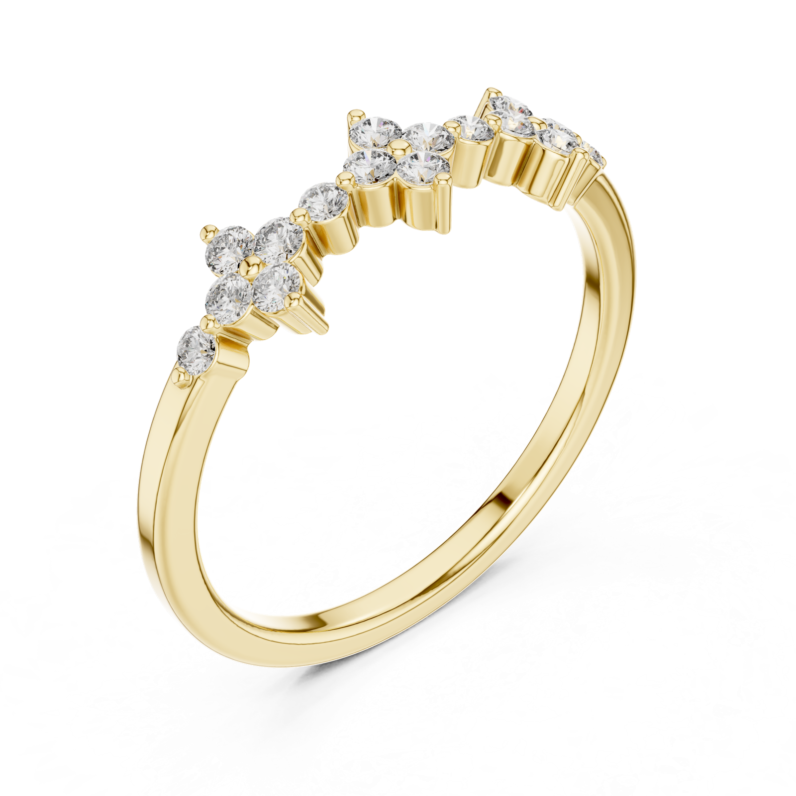Gold Ring L28-22, Yellow Gold, view 2