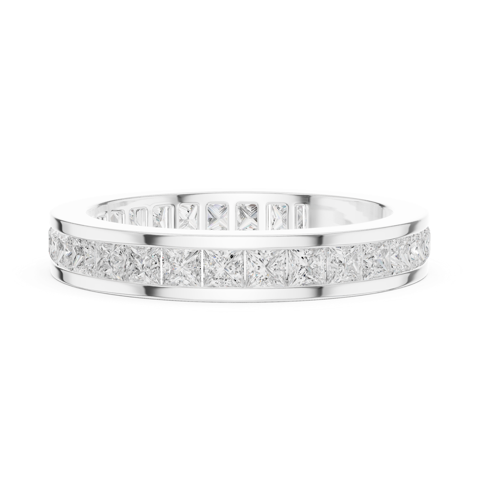 Gold Ring DDLR-438, White Gold, view 3