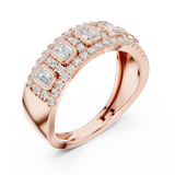 Gold Ring DDLR-450, Rose Gold, view 2