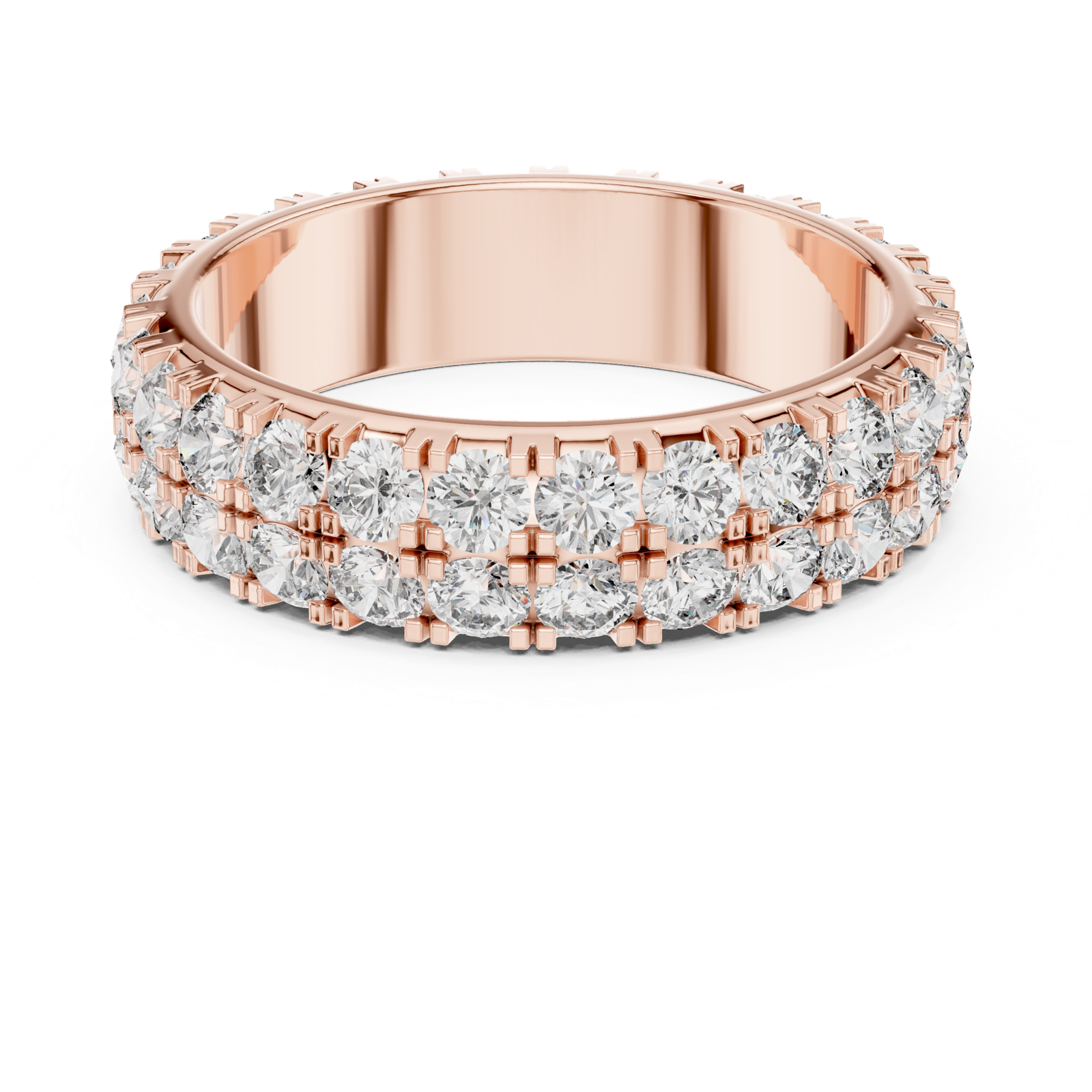 Gold Ring DDLR-223, Rose Gold, view 4