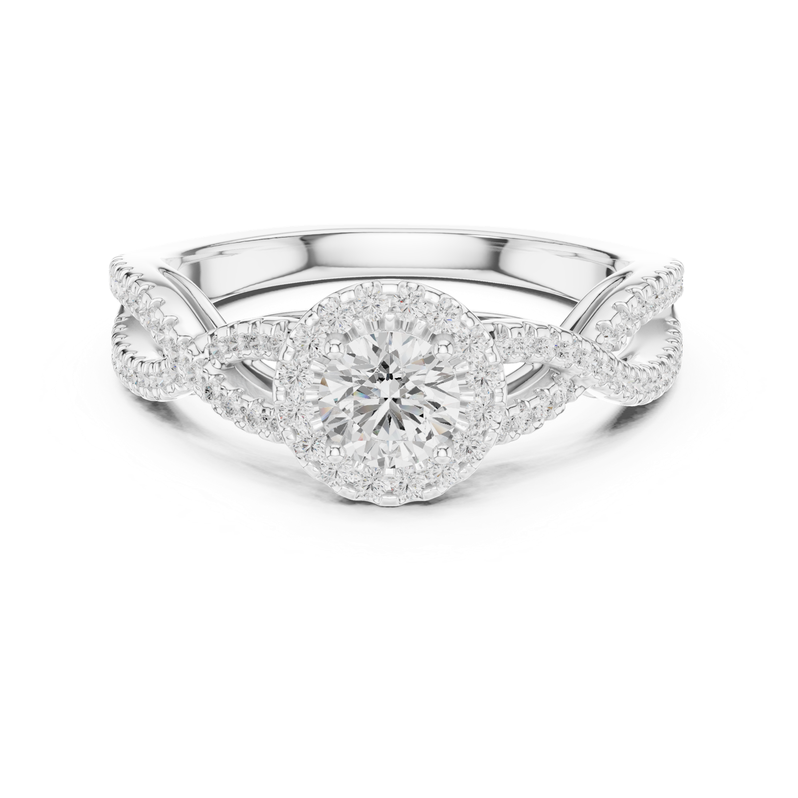 Gold Ring LR-0222, White Gold