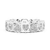 Gold Ring DDLR-218, White Gold, view 3