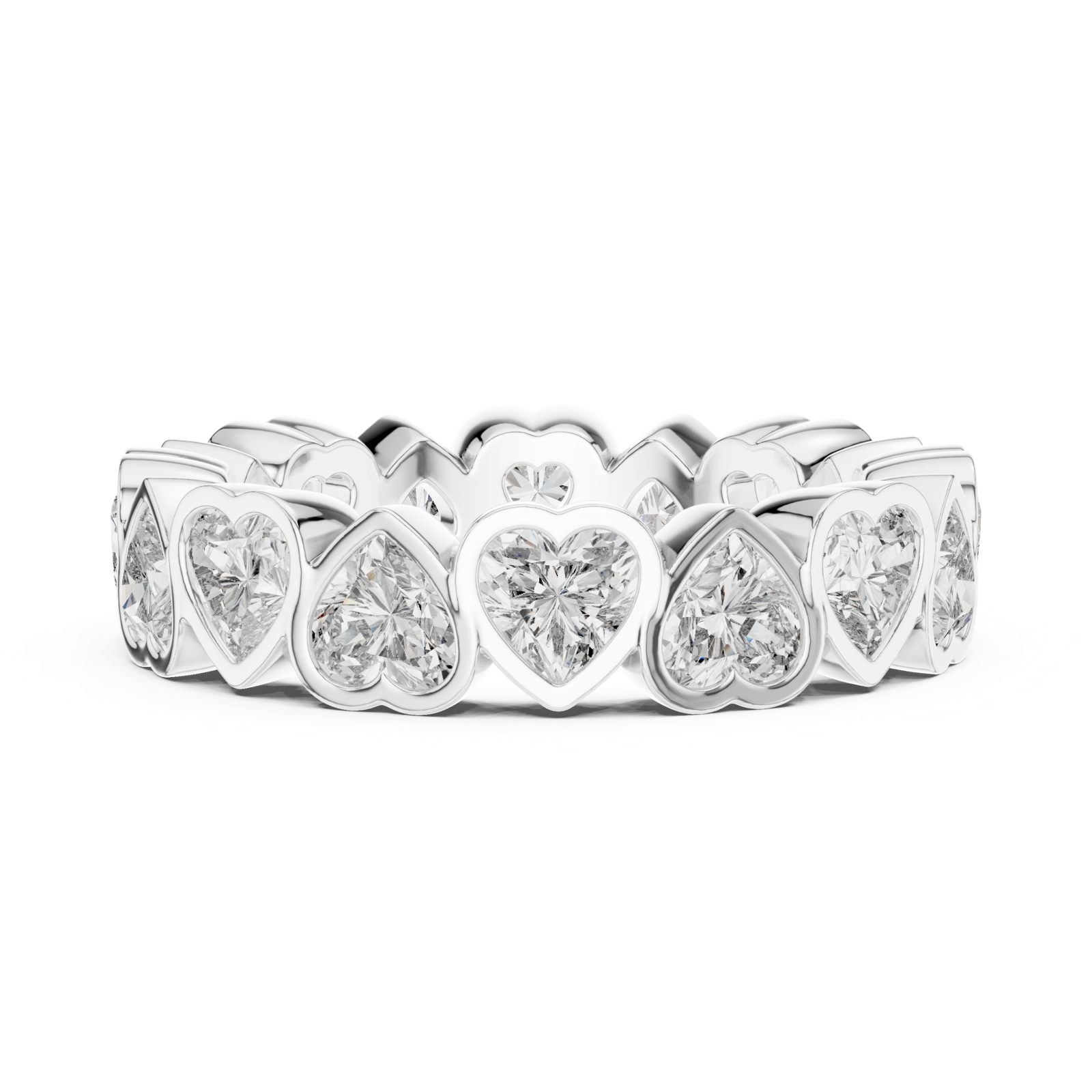 Gold Ring DDLR-218, White Gold, view 3