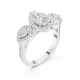 Gold Ring DDLR-317, White Gold, view 2