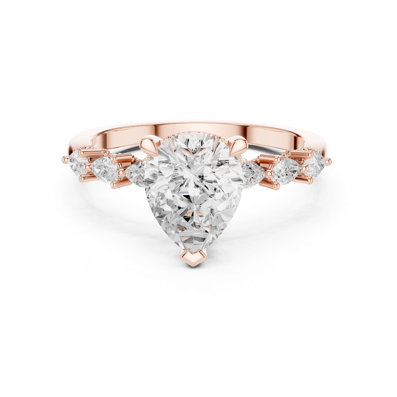 Gold Ring DDLR-1006, Rose Gold