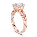 Gold Jewelry L36-7, Oval center stone, Rose Gold, view 1