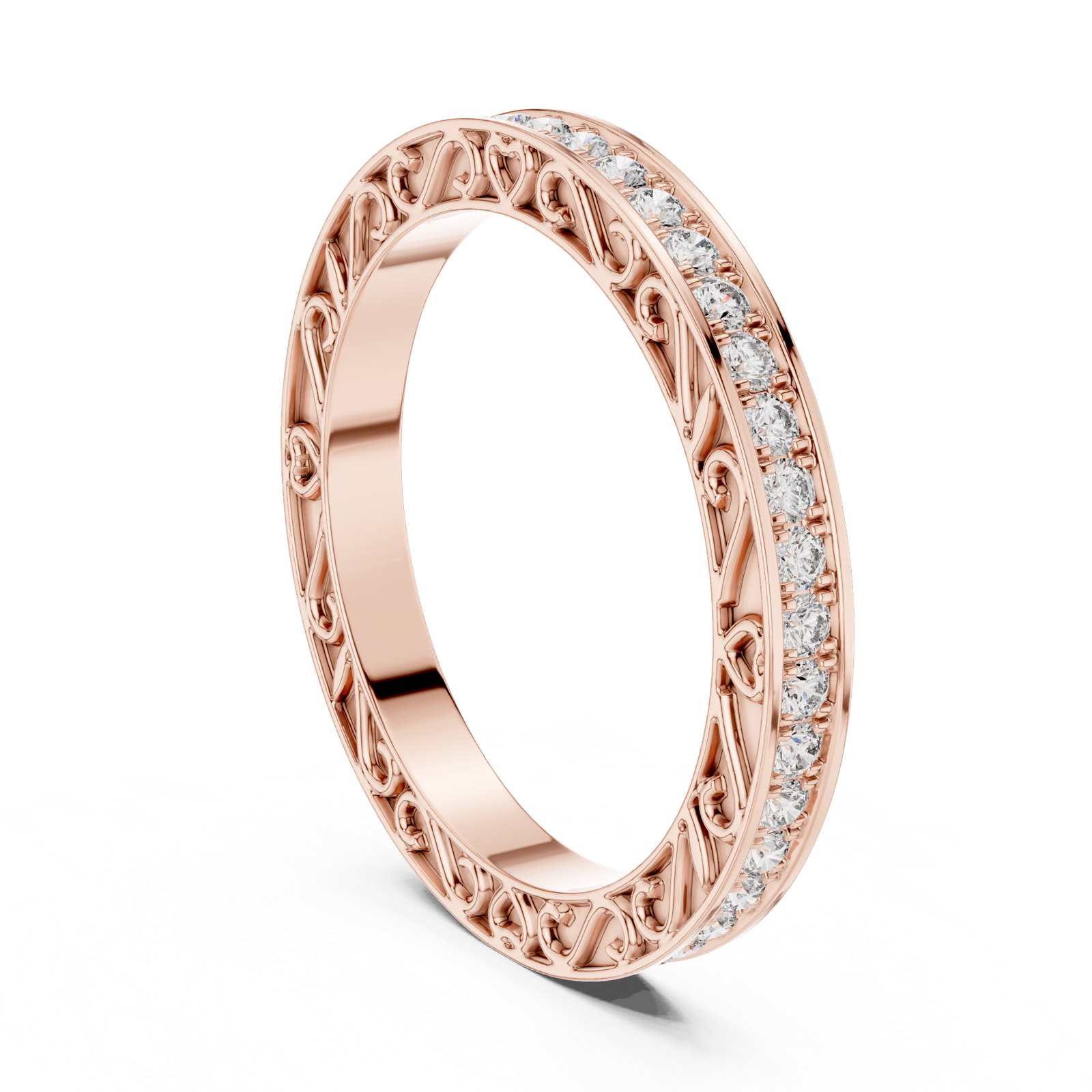 Gold Ring DDLR-238, Rose Gold