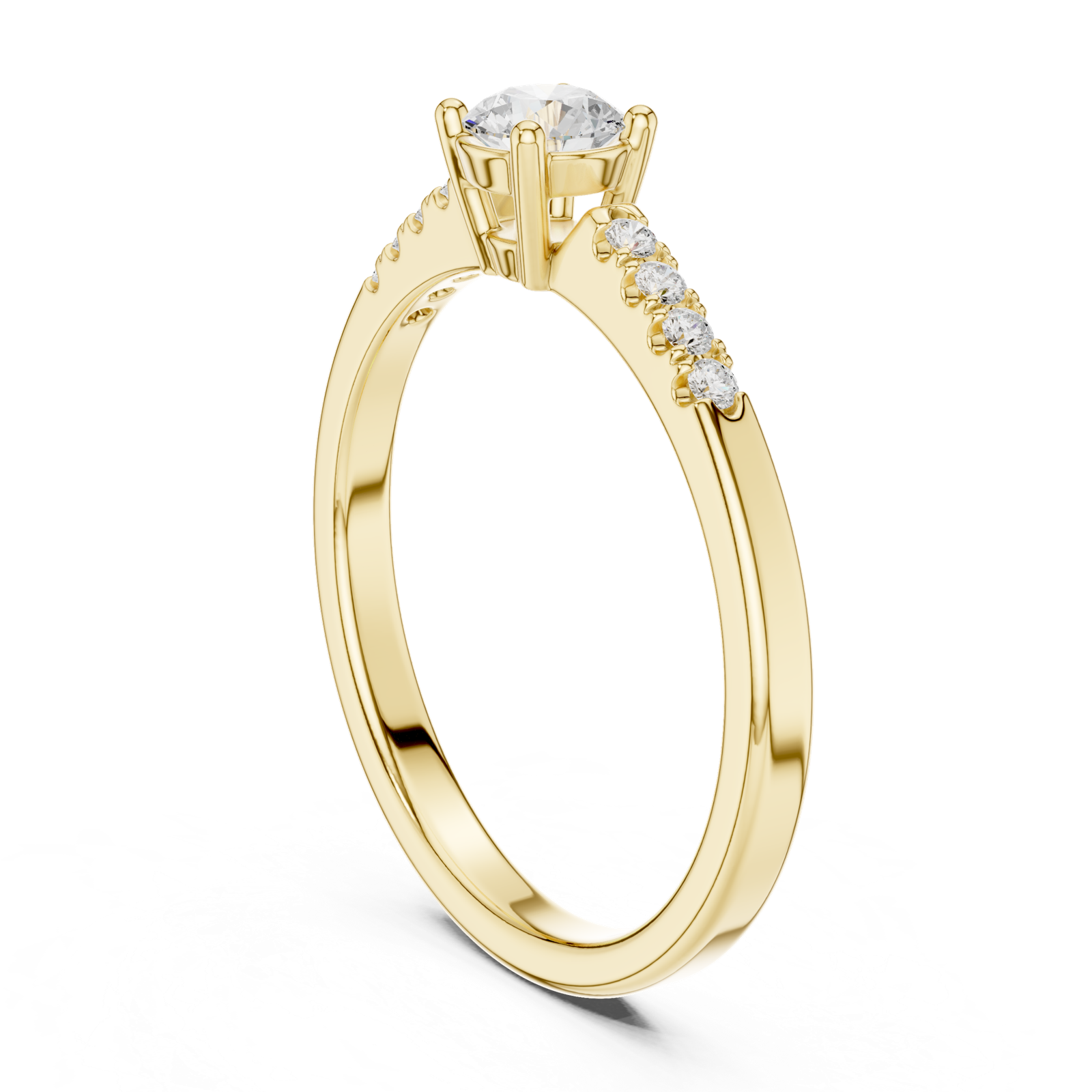 Gold Ring DDLR-834, Yellow Gold, view 1