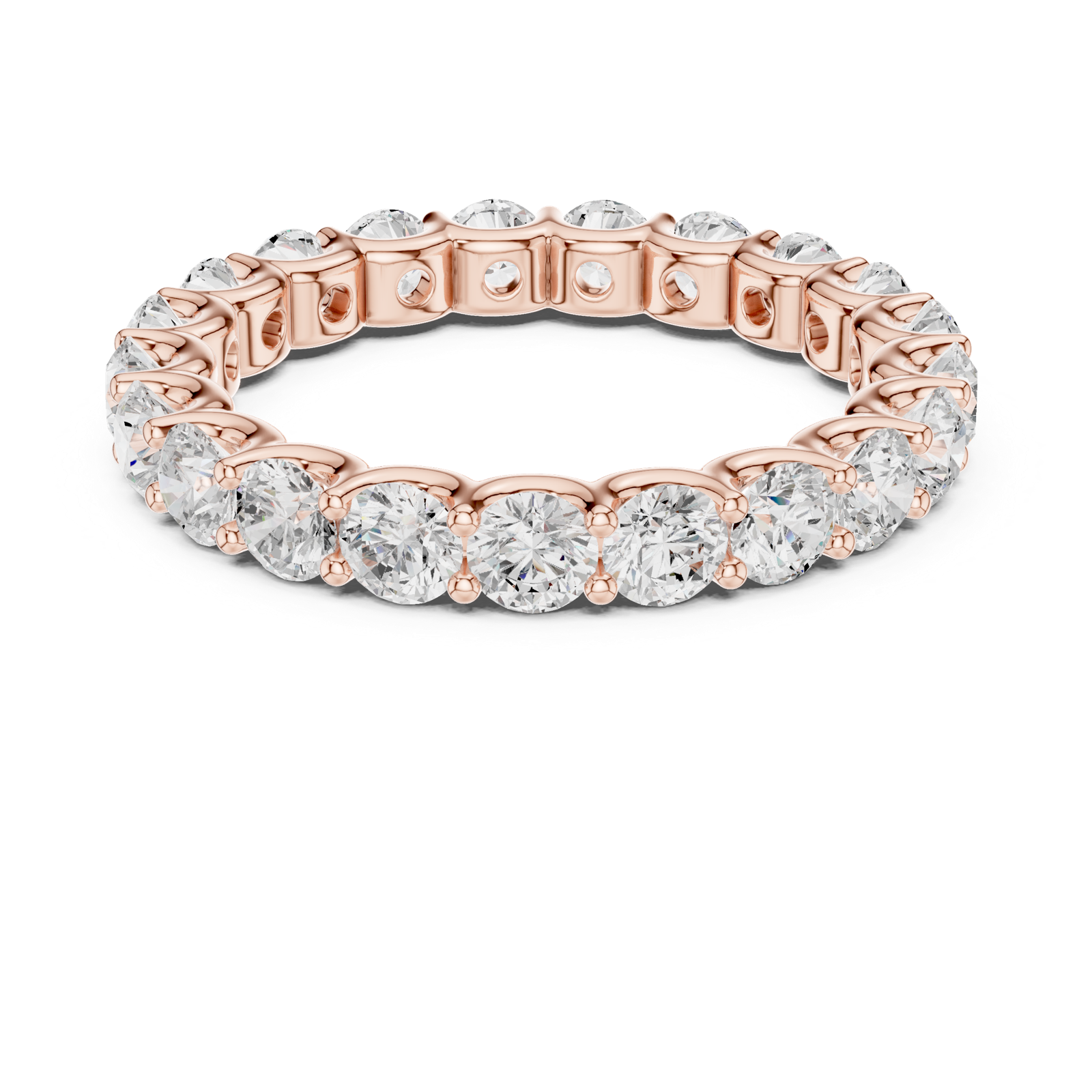 Gold Ring DDLR-658, Rose Gold, view 4