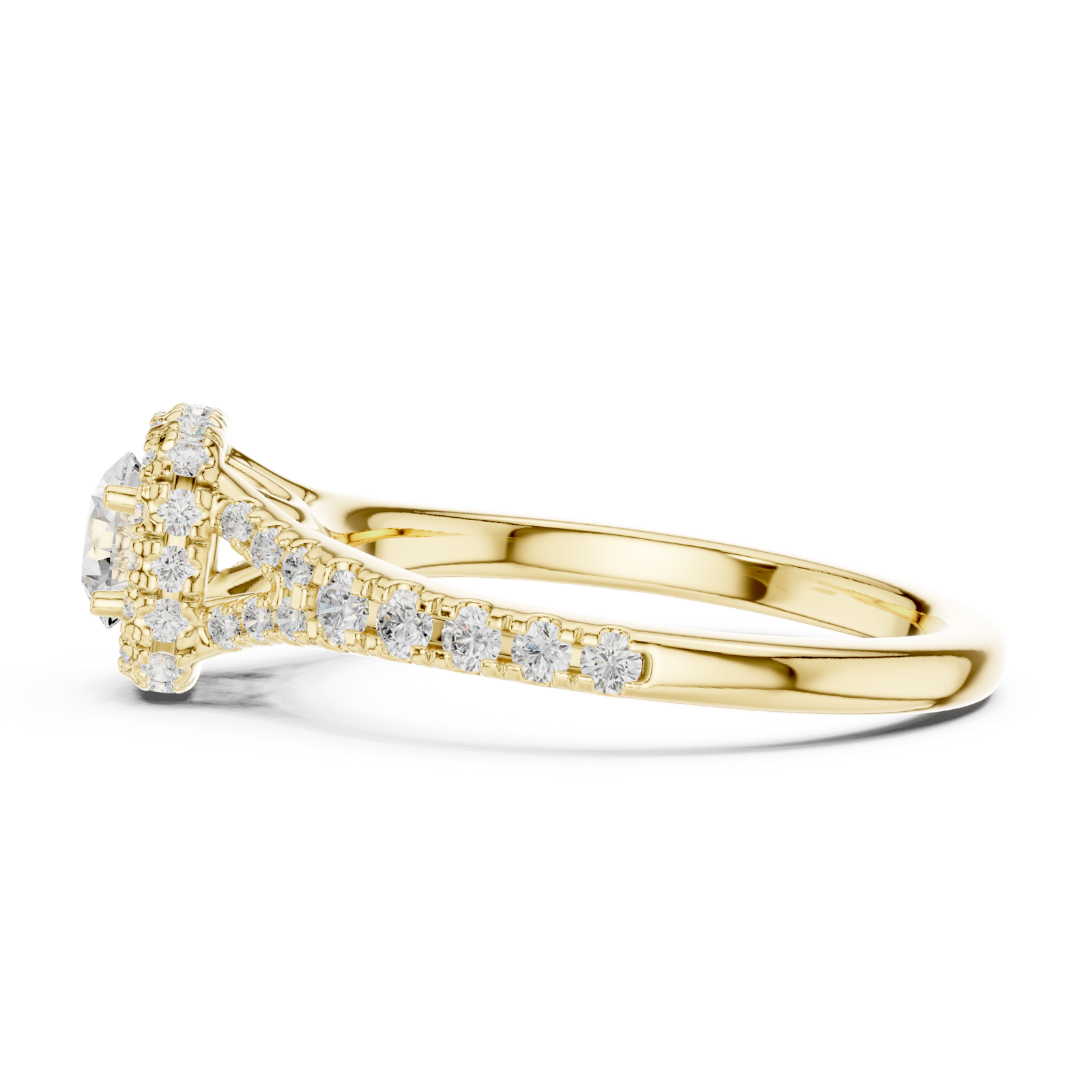 Gold Ring LR-0239, Yellow Gold, view 3