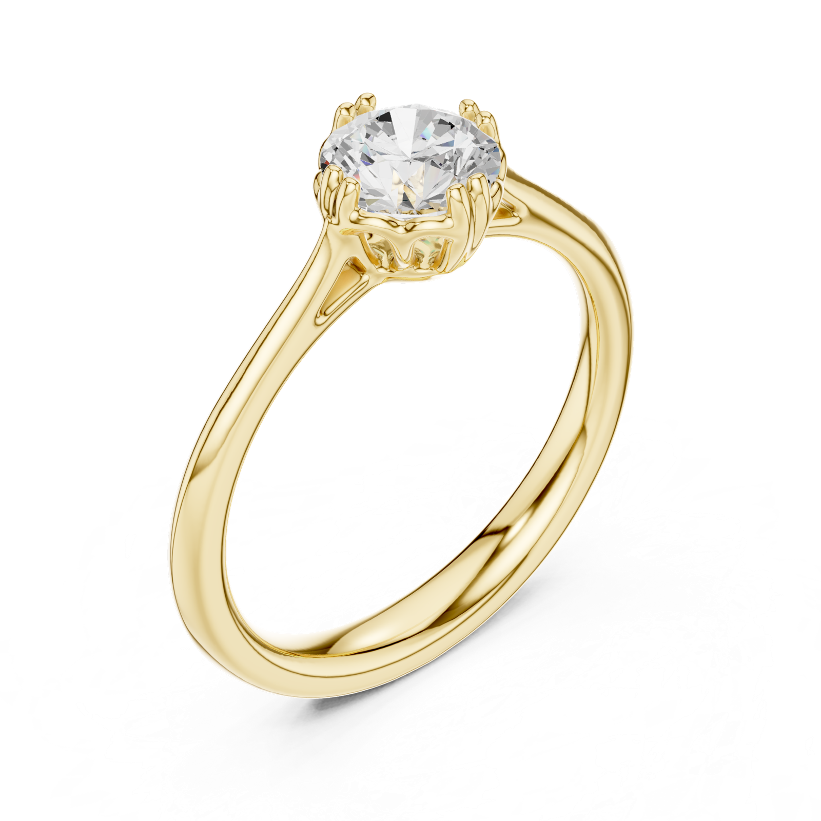 Gold Ring DDLR-553, Yellow Gold, view 2