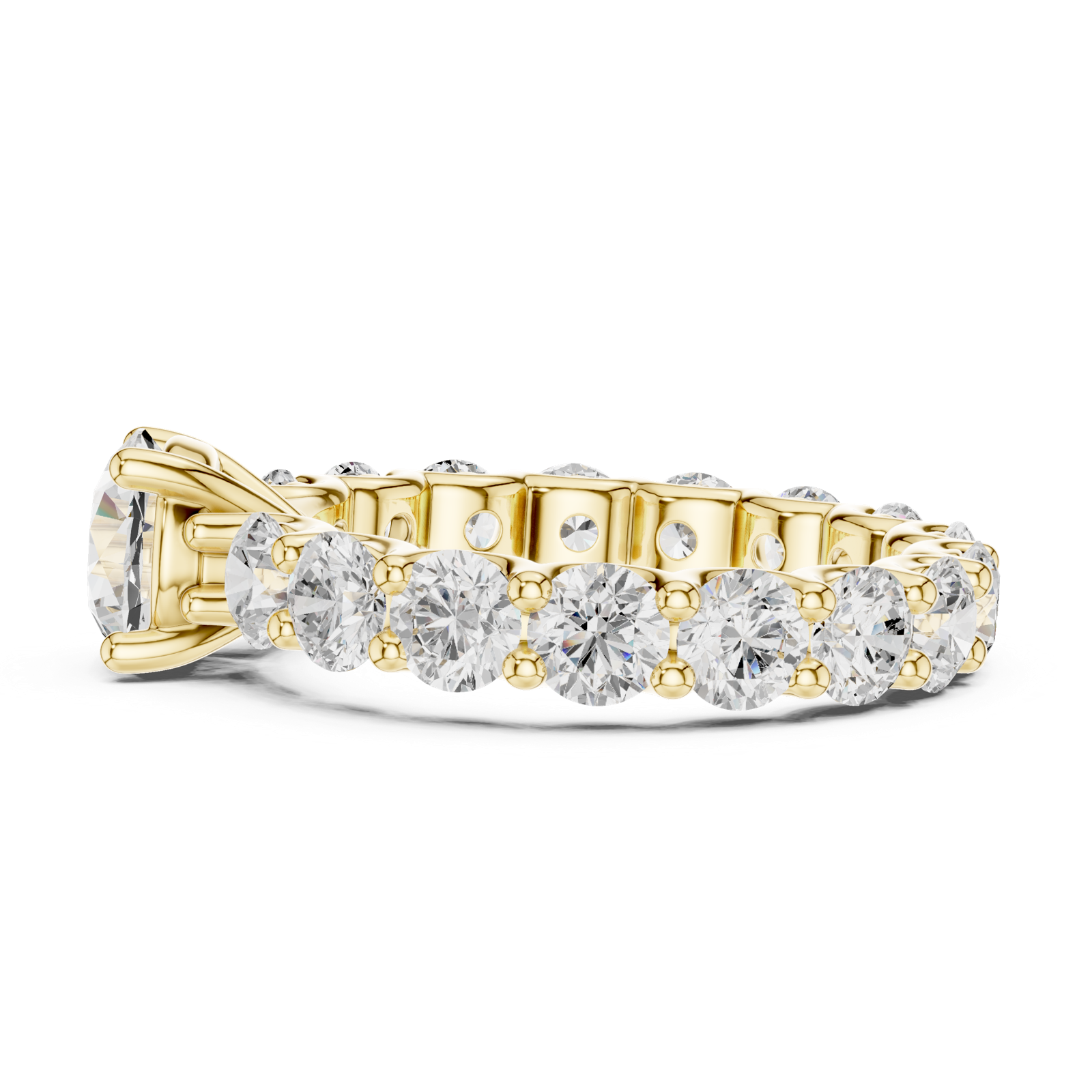 Gold Ring DDLR-656, Yellow Gold, view 3