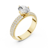 Gold Ring DDLR-1051, Yellow Gold, view 2