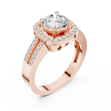 Gold Ring RLR1739, Rose Gold, view 2