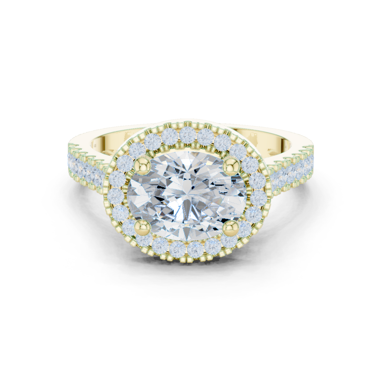 Gold Ring DDLR-322, Yellow Gold