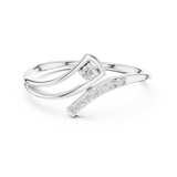 Gold Ring 12-10030@L, White Gold