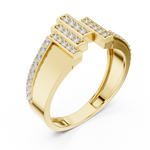 Gold Ring LR-01 (28), Yellow Gold, view 2