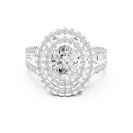 Gold Ring DDLR-348, White Gold, view 4
