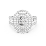 Gold Ring DDLR-348, White Gold, view 4