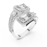 Gold Ring DDLR-014, White Gold, view 2