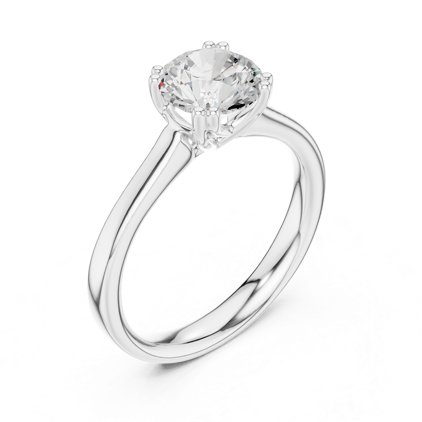 Gold Ring DDLR-639, White Gold, view 2