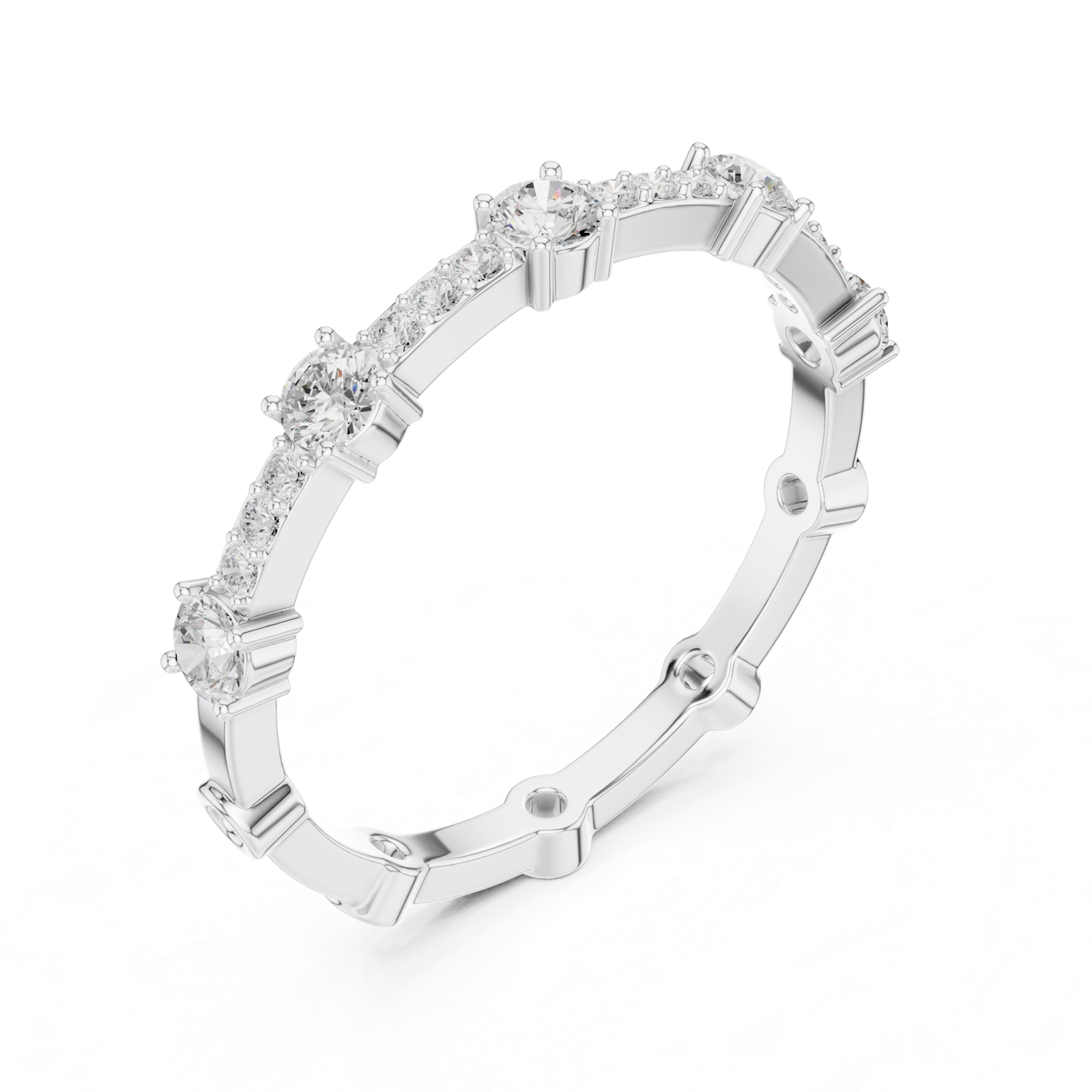 Gold Ring SBWR(69), White Gold, view 2