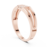 Gold Ring DR-6265, Rose Gold, view 1
