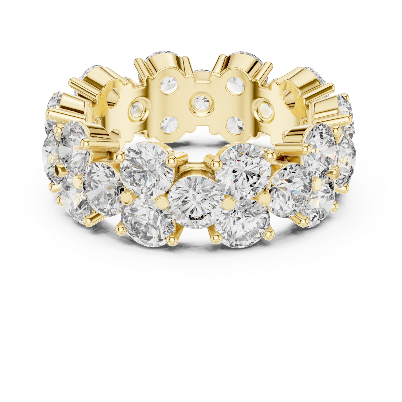 Gold Ring DDLR-244, Yellow Gold, view 4