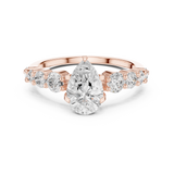 Gold Ring DDLR-1090, Rose Gold, view 4