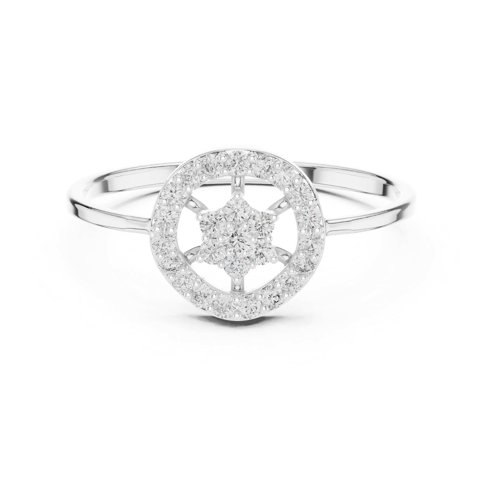 Gold Ring 1 (194), White Gold, view 4