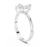 Gold Ring HLR-94, White Gold, view 1